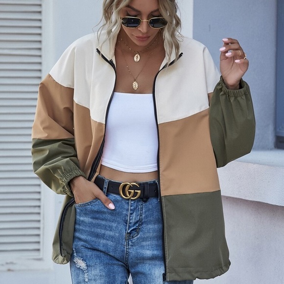 Fall Color-block Zip Up - Picture 4 of 5